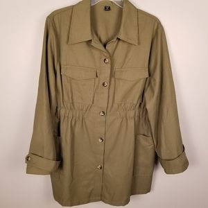 Shein Safari Jacket SZ 2X NWOT